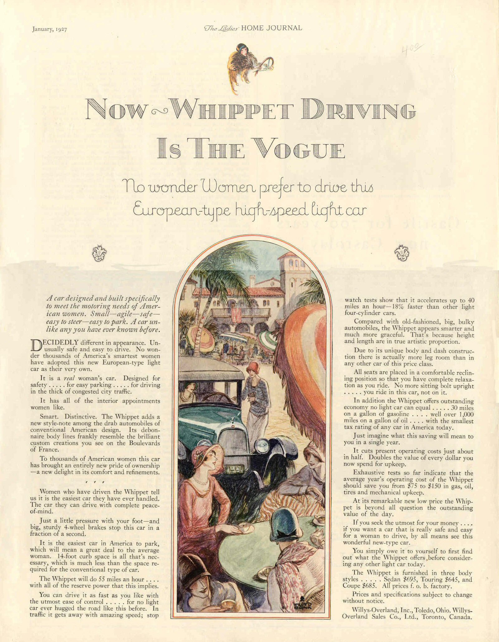 1929 Overland Auto Advertising